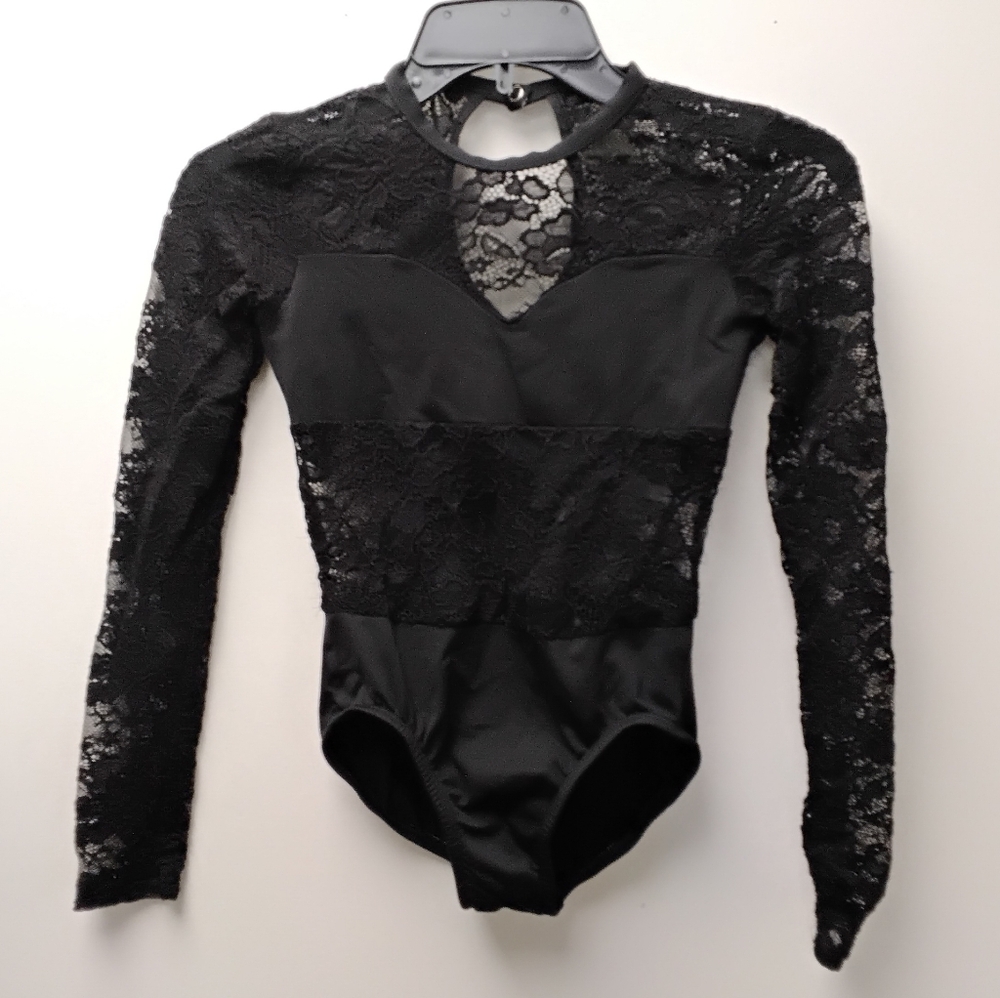 EUC Body Wrappers lace leotard child 12-14